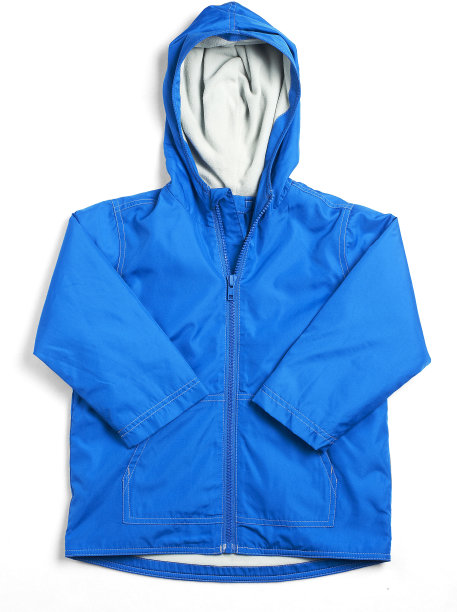 带兜帽的蓝色冬季夹克图片下载