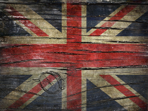 狼籍的英国国旗图片下载