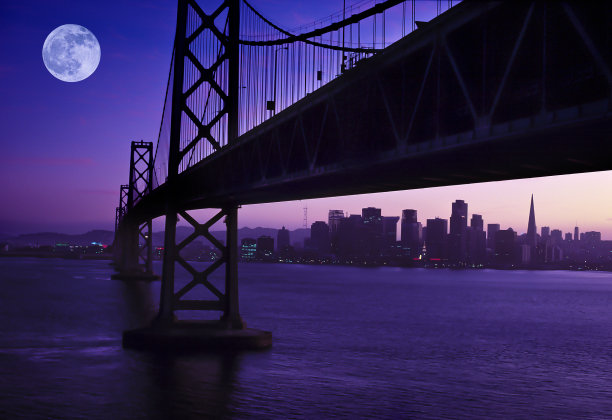 旧金山的月亮图片下载