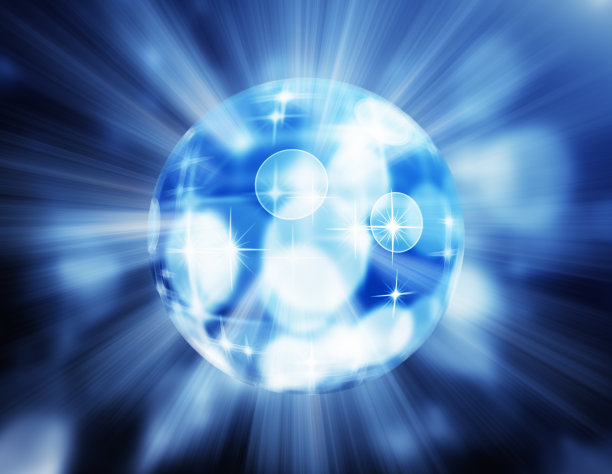 水晶闪闪发光的球图片下载