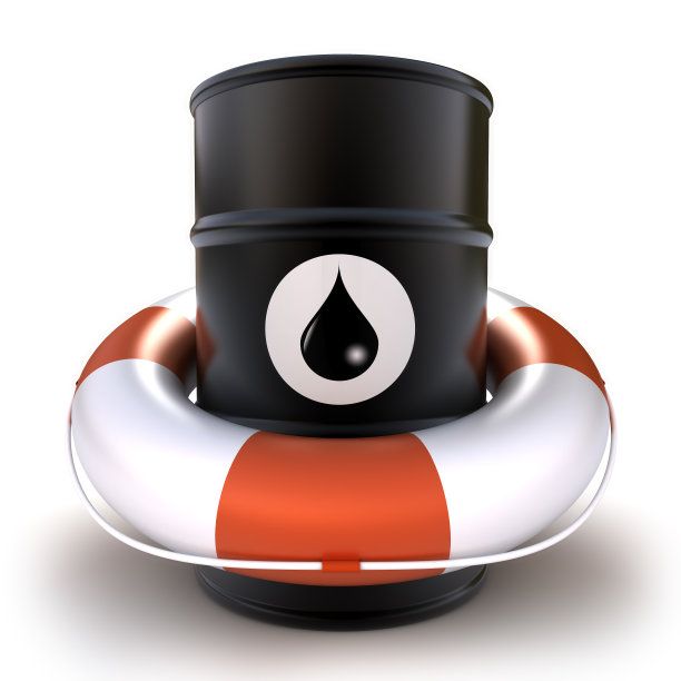 救生圈内有油桶-有剪切路径隔离图片下载