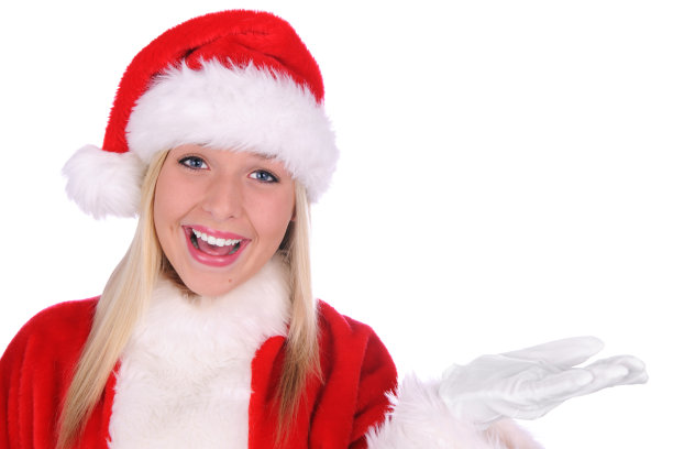 圣诞快乐女孩图片下载