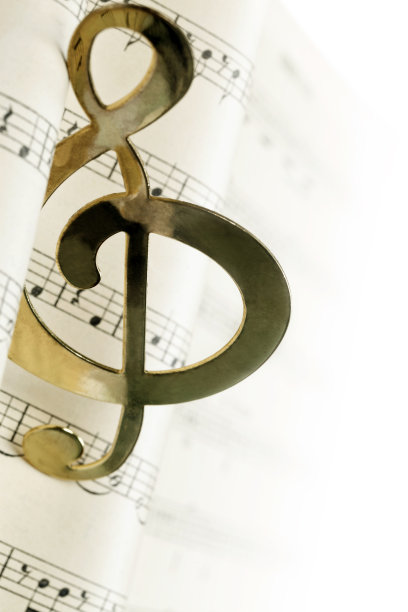 作曲背景与高音谱号图片下载