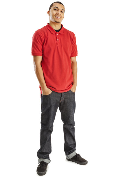 白色的休闲年轻人图片下载