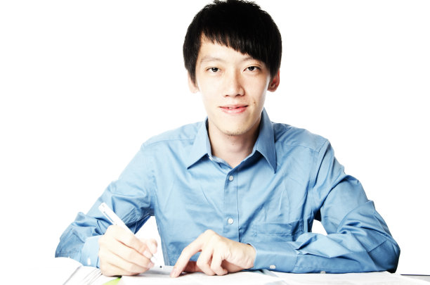 商人签订合同图片下载