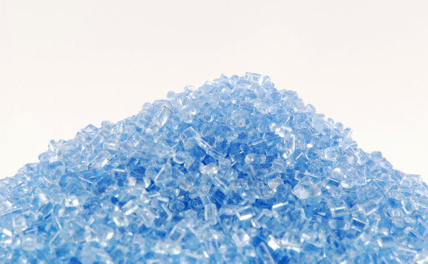 蓝色颗粒堆积图片下载