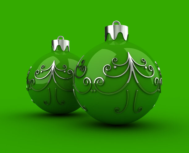 绿色圣诞图片下载