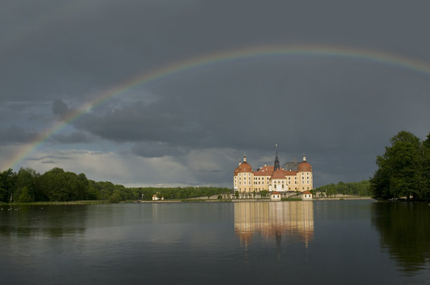 德国德累斯顿附近的莫里茨堡城堡图片下载