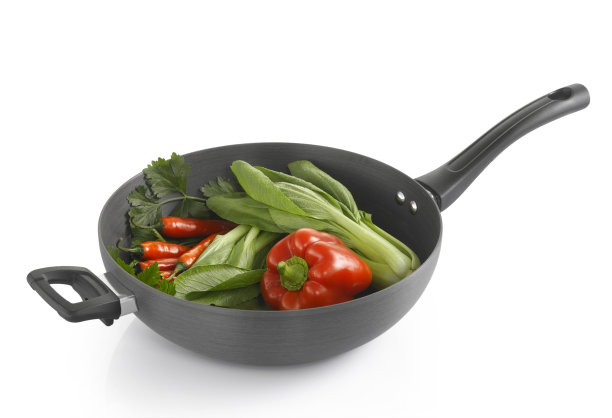 锅上的有机蔬菜图片下载