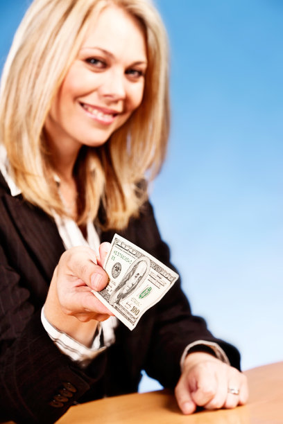 漂亮的金发女商人图片下载