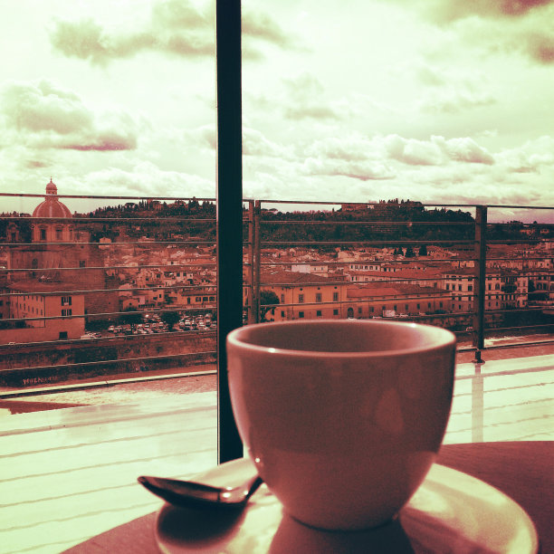 有风景的咖啡杯图片下载