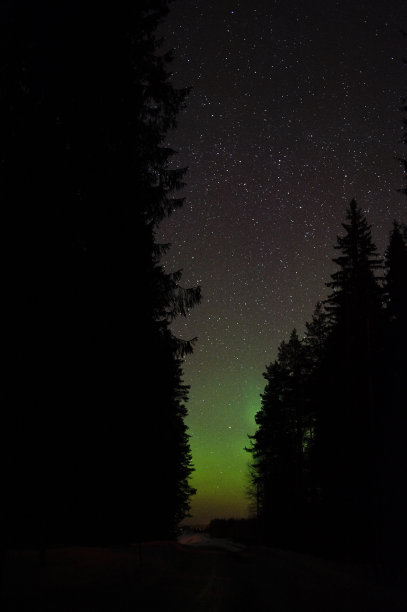 星星和北极光图片下载