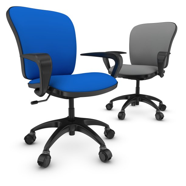 蓝色领导办公椅图片下载