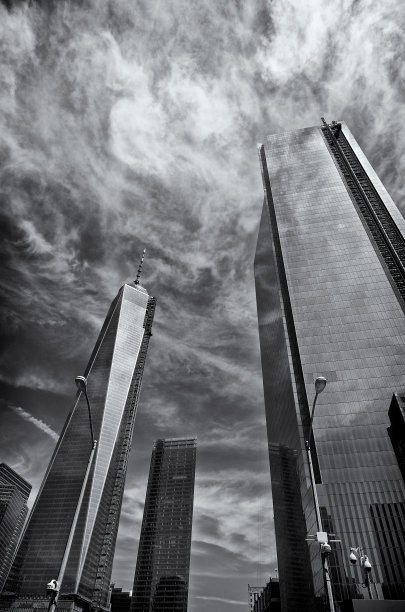 世界贸易中心城市景观，归零地，曼哈顿，纽约市图片下载