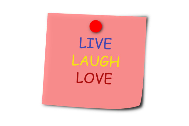 鼓舞人心的信息-生活，欢笑，爱图片下载