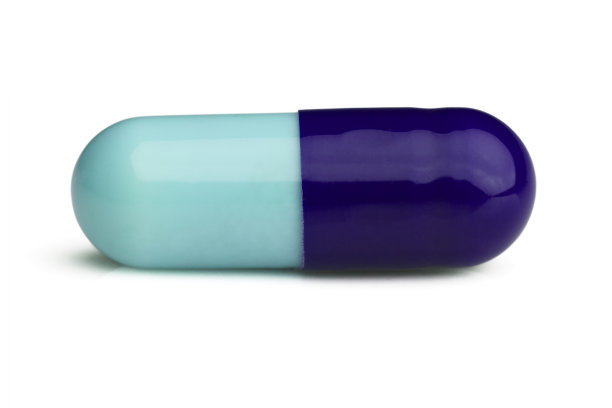 蓝色胶囊图片下载