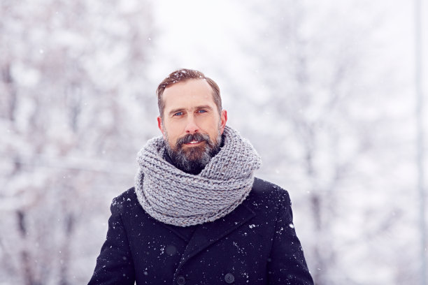 冬天的男性美图片下载