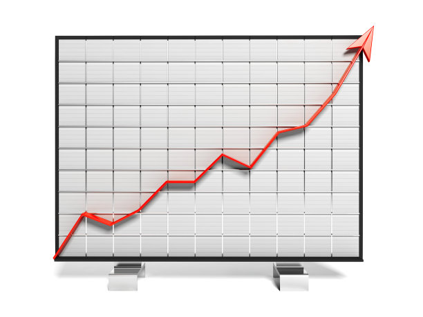 白板上的增长箭头图图片下载