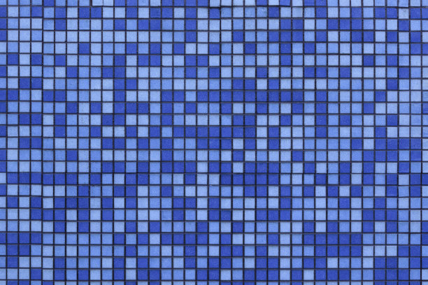 蓝色马赛克墙面图案图片下载
