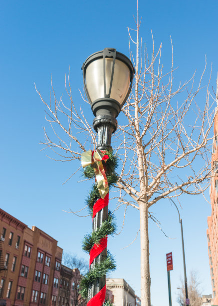 布鲁克林的圣诞节装饰图片下载