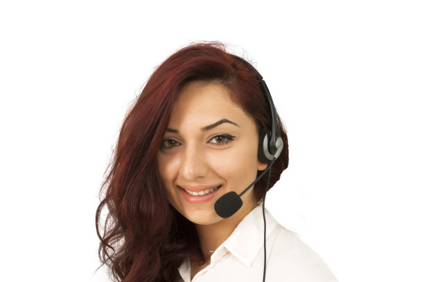 微笑的女客服代表图片下载