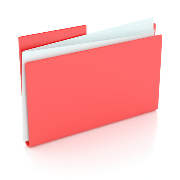 红色的文件夹图片下载