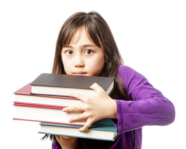 带书的小学生图片下载