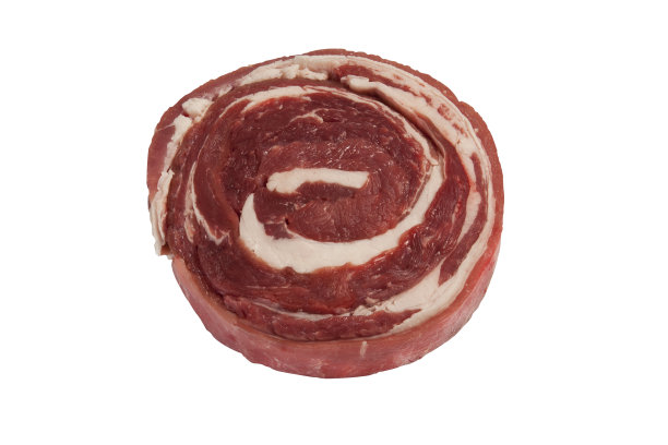 牛肉孤立在白色与路径图片下载