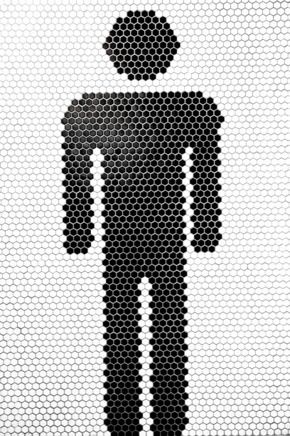 瓷砖男浴室标志图片下载