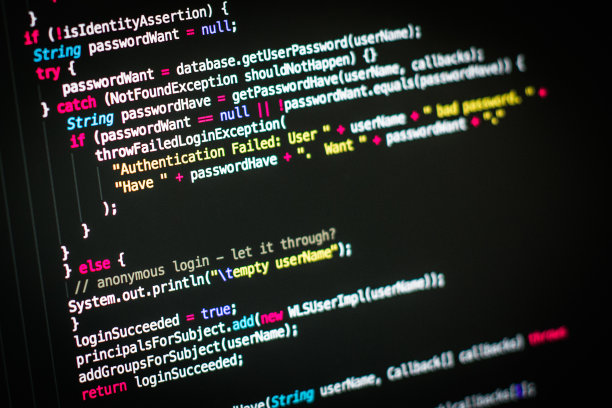 监视器上的编程代码图片下载