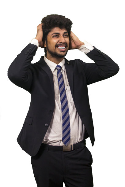 年轻的商人的情绪图片下载