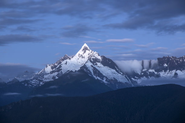 中国香格里拉梅里雪山素材图片