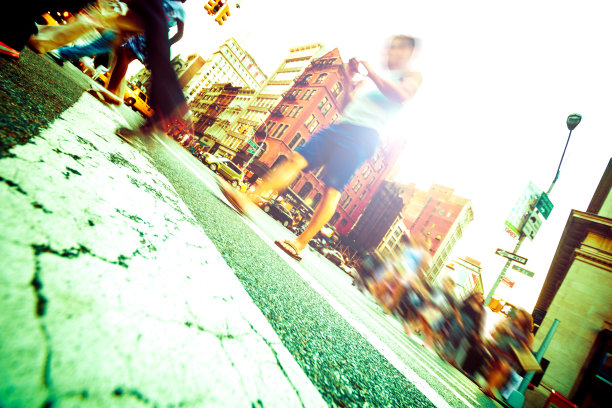 纽约的斑马线图片下载