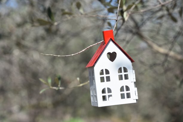 红色经典房屋模型图片下载