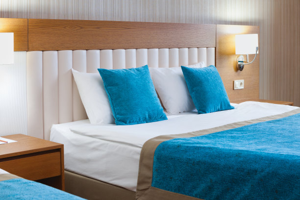 豪华酒店房间细节侧视图图片下载