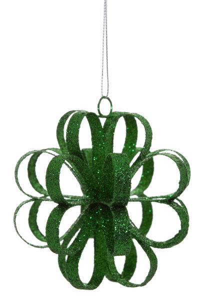 绿色圣诞装饰品图片下载