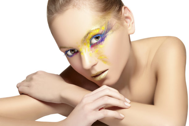 色彩斑斓的肖像图片下载