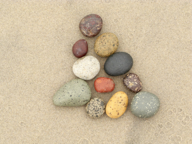 采购产品海滩岩石系列，沙子，石头，光滑的，彩色的，侵蚀，愈合图片下载