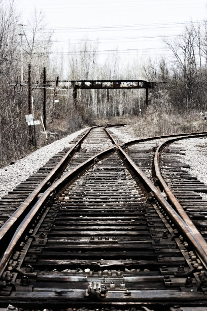 火车轨道-分裂图片下载