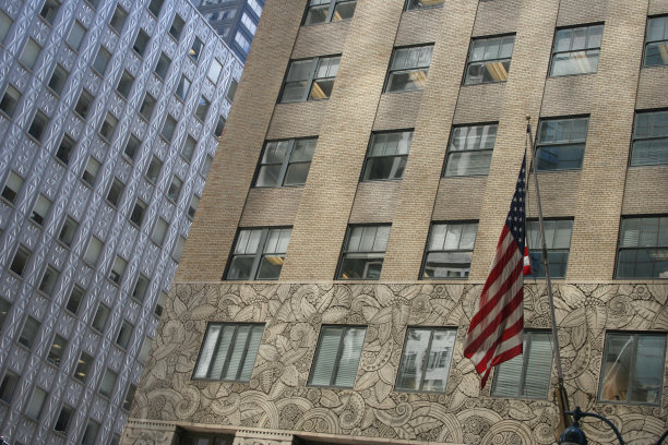 建筑立面，曼哈顿，纽约图片下载