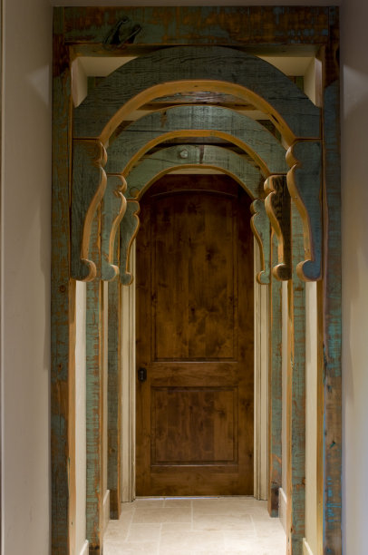 木拱走廊图片下载