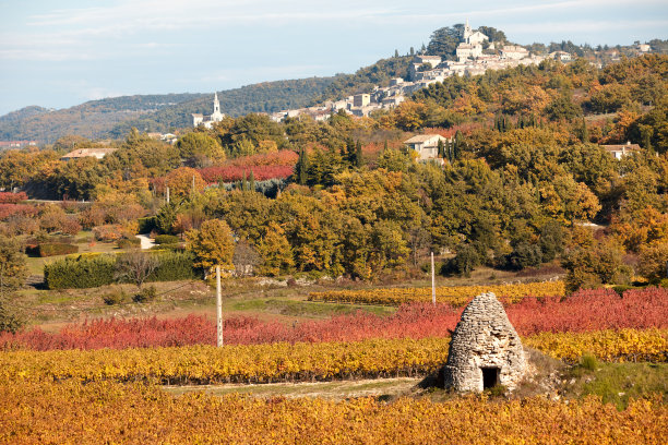鲁伯隆山谷,普罗旺斯,法国。图片下载