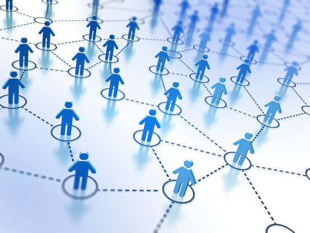 展示社交网络的3D小角色图片下载