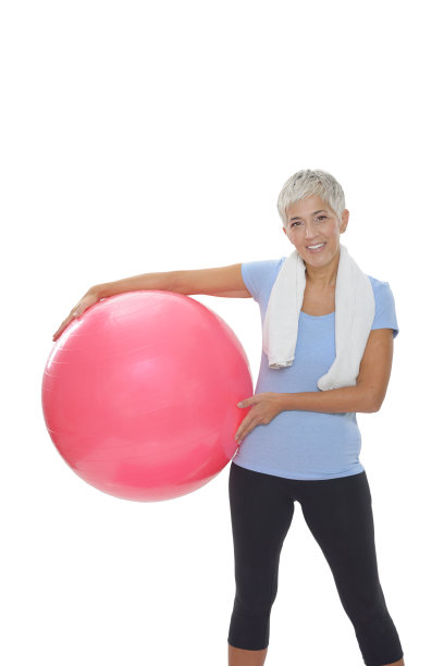 成熟的女人用健身球图片下载