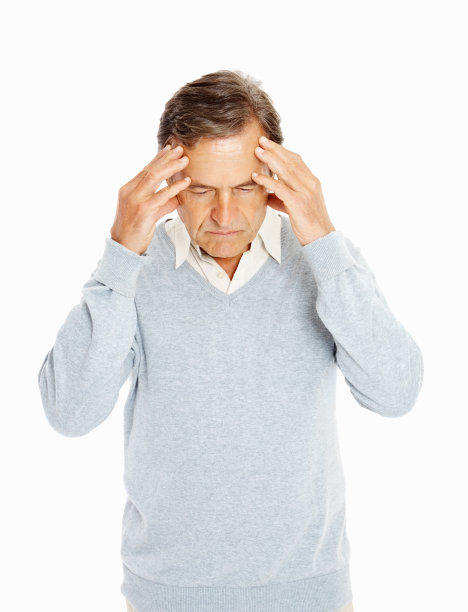 一个头疼的白人老头图片下载