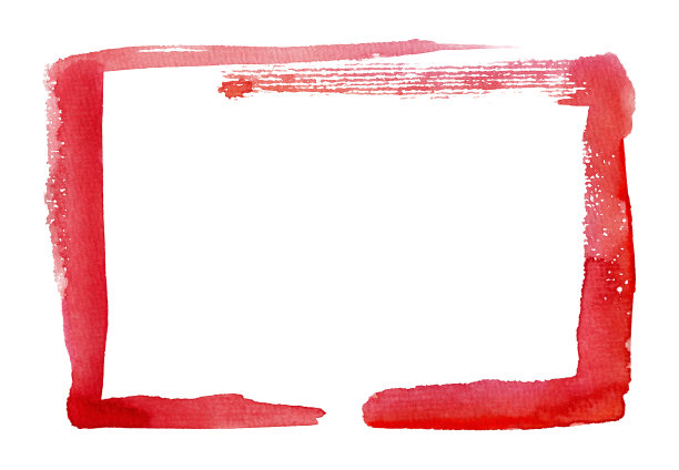 水彩垃圾帧(剪辑路径)图片下载