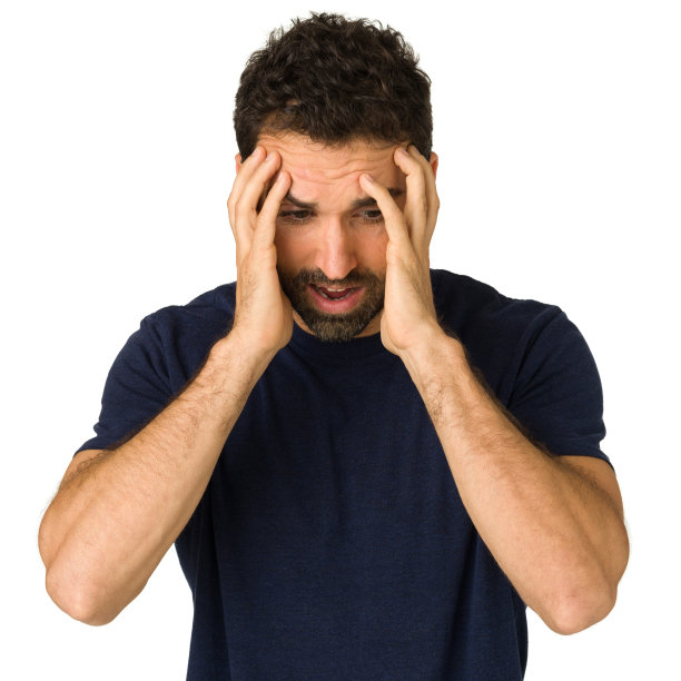 困惑的人，孤立的肖像图片下载