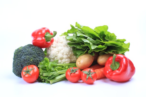 白色背景上的蔬菜图片下载