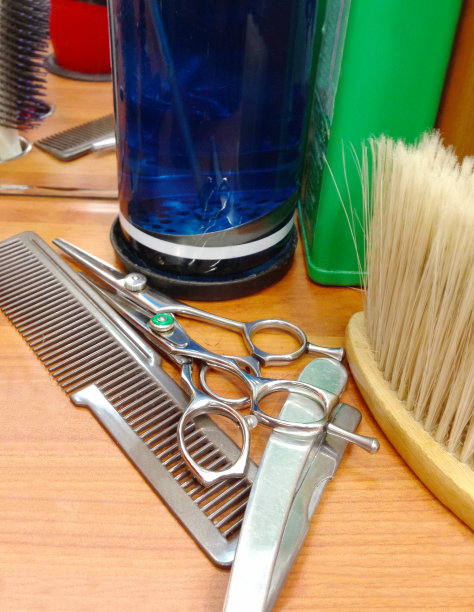 是理发店的贸易工具图片下载