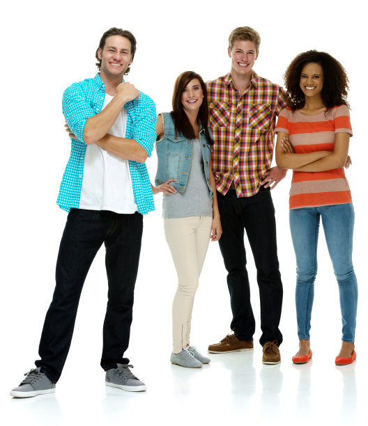 一群站在一起的朋友图片下载